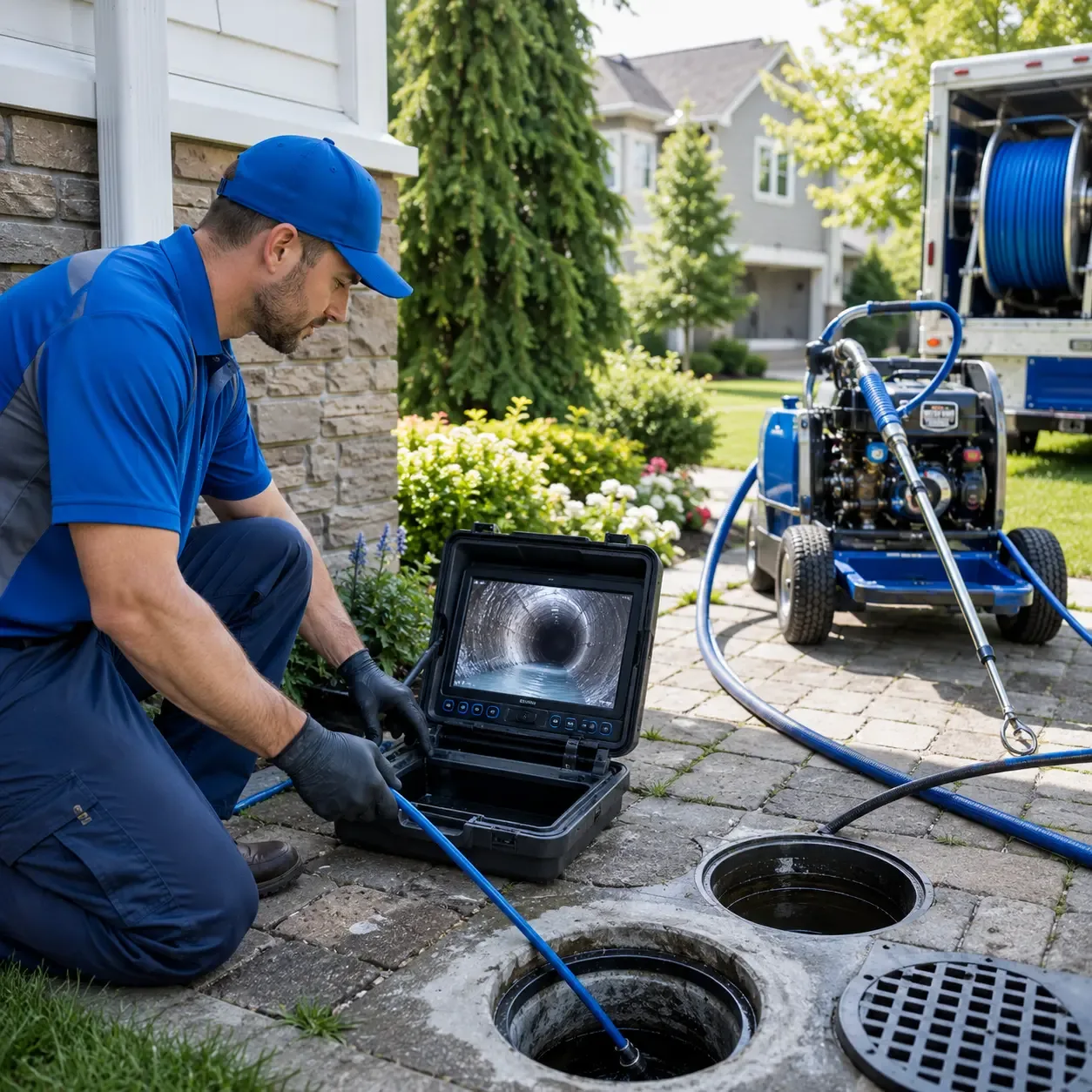 Outdoor drain cleaning professionals serving Chagrin Falls, OH